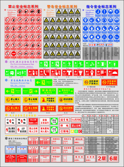 安全警示类图标设计素材