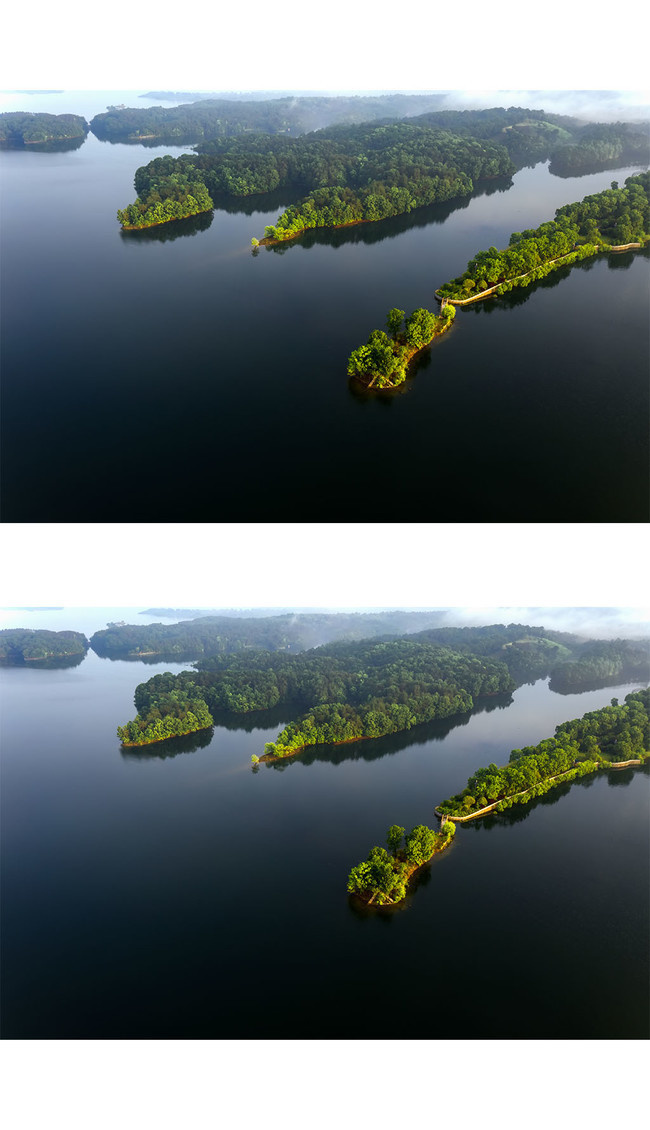 鸟瞰南湾湖风光图片