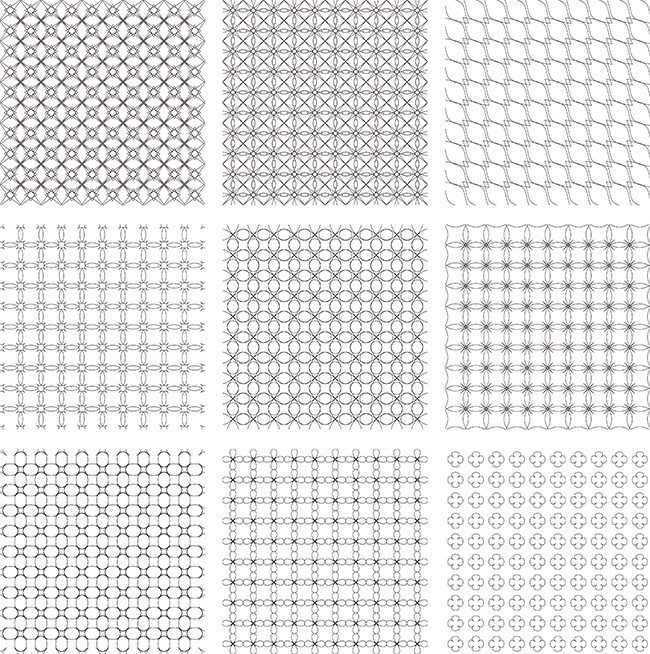 连续花纹底纹矢量素材下载