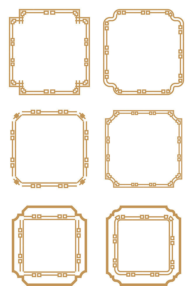 中式古典花纹边框素材下载