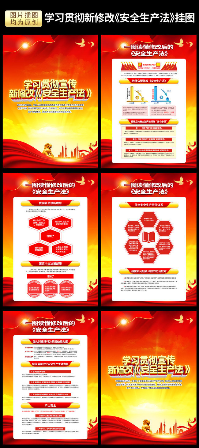 学习贯彻新修改安全生产法挂图