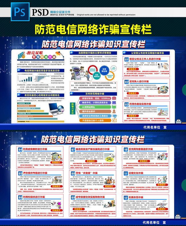 2021年反电信网络诈骗知识宣传栏