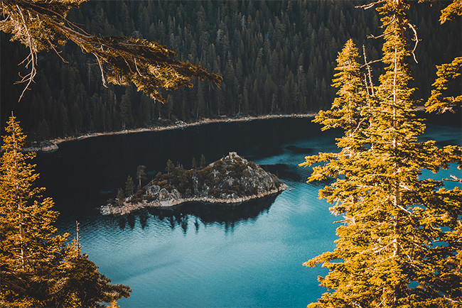 湖泊风景高清图片素材