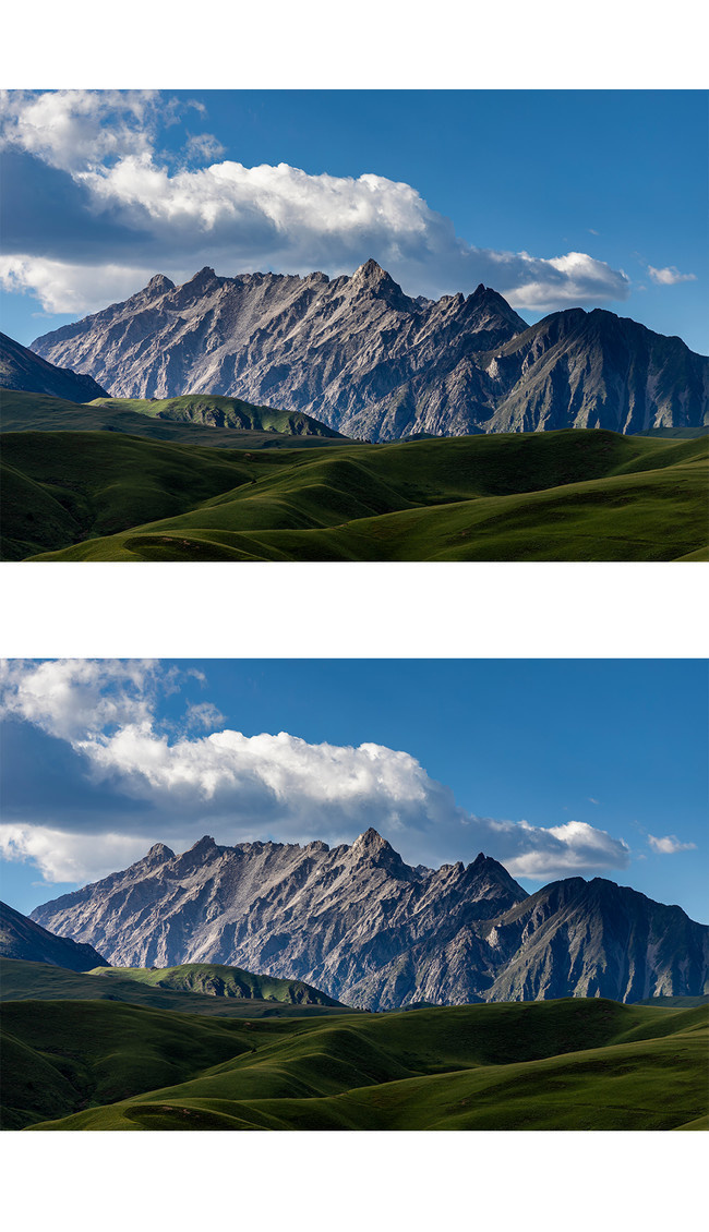 高原山脉摄影图