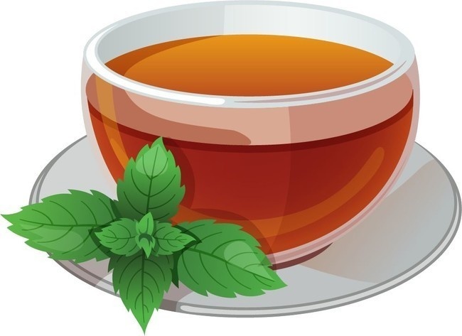 薄荷红茶茶饮矢量图片素材