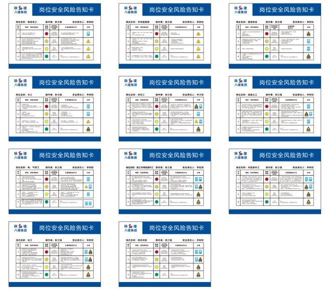 岗位安全风险告知卡模板下载