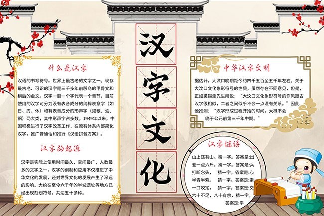 汉字文化小报