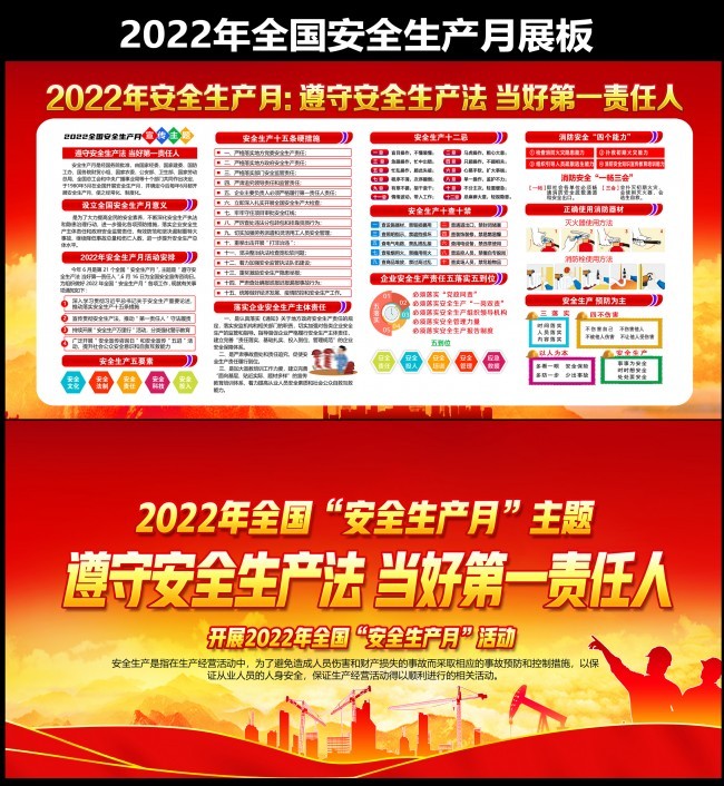 2022安全生产月主题图片