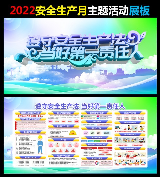 2022全国安全生产月主题宣传栏