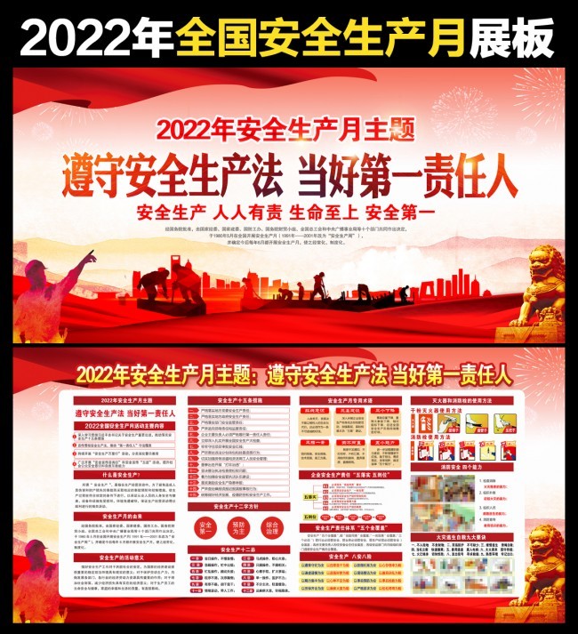 2022安全生产月板报图片