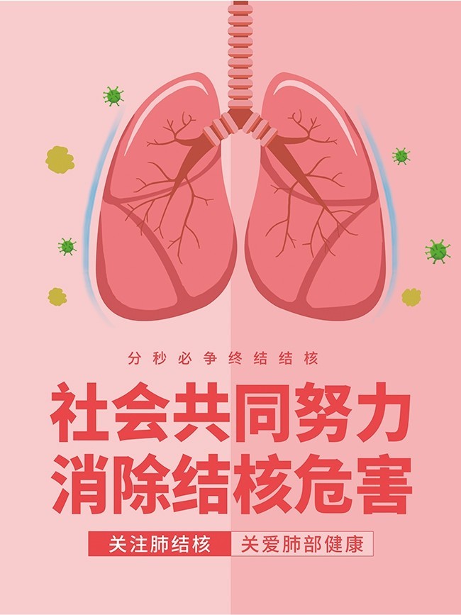 预防肺结核公益海报