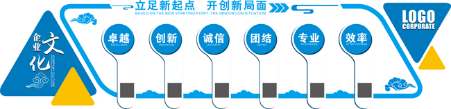 企业文化形象墙图片素材