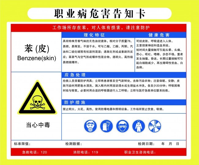 职业病告知卡图片