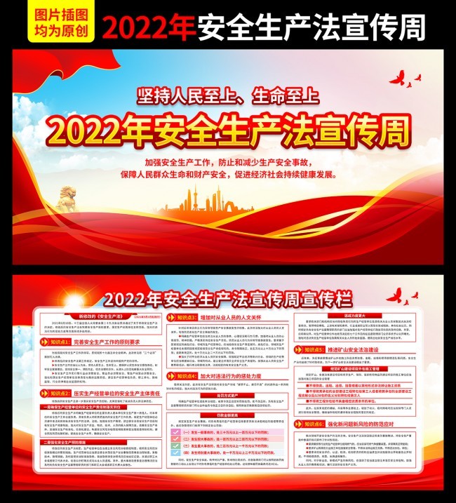 2022年安全生产法宣传周宣传栏图片