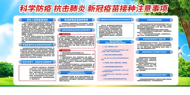 科学防疫抗击肺炎宣传栏