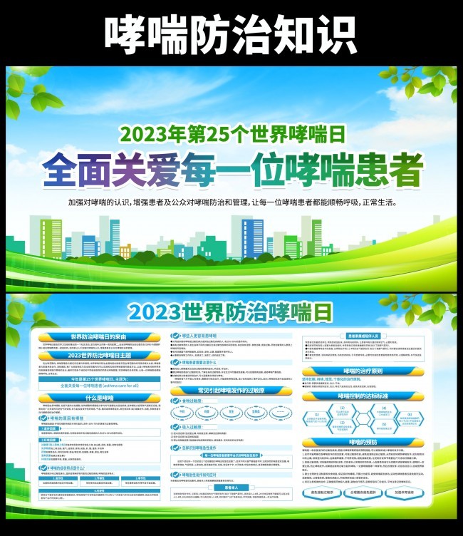 2023年世界防治哮喘日宣传栏