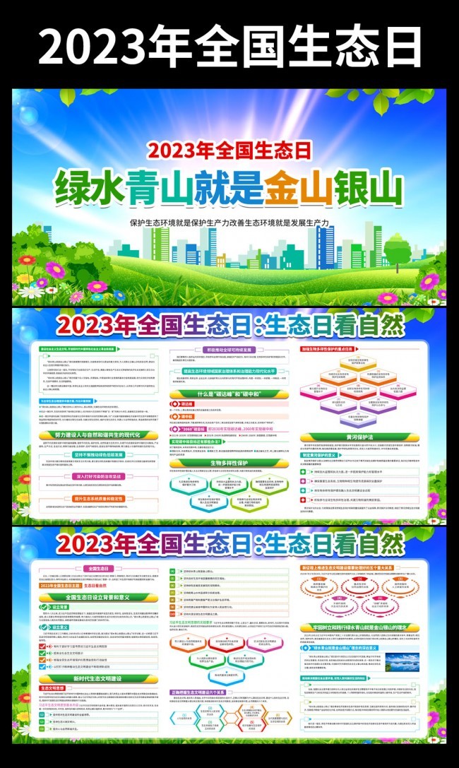 2023年全国生态日宣传图