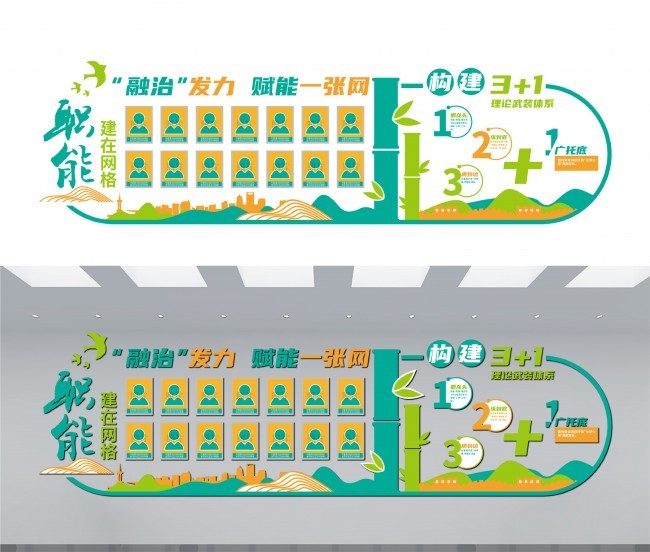 文明社区文化墙