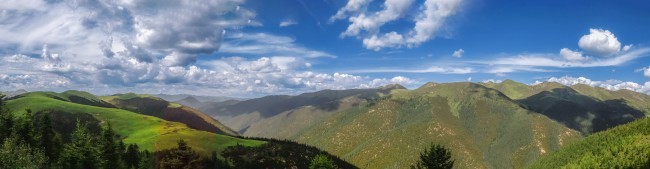 宽幅川西高原风景图