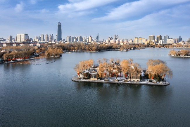 雪后大明湖风光