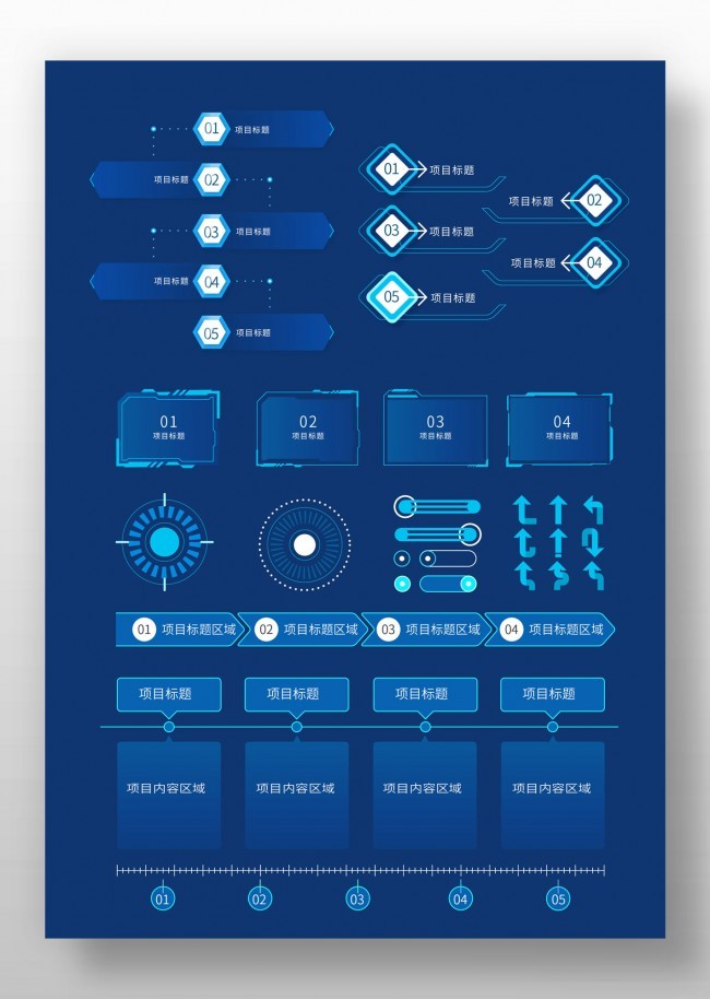 大屏可视化目录信息图