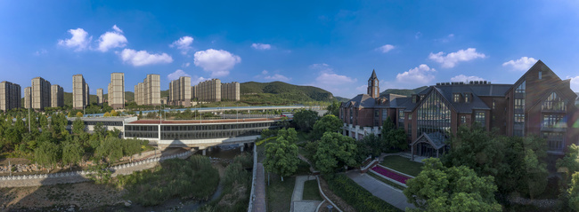 济南大华紫郡风光宽幅全景