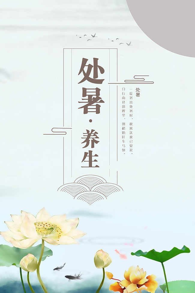 处暑养生广告