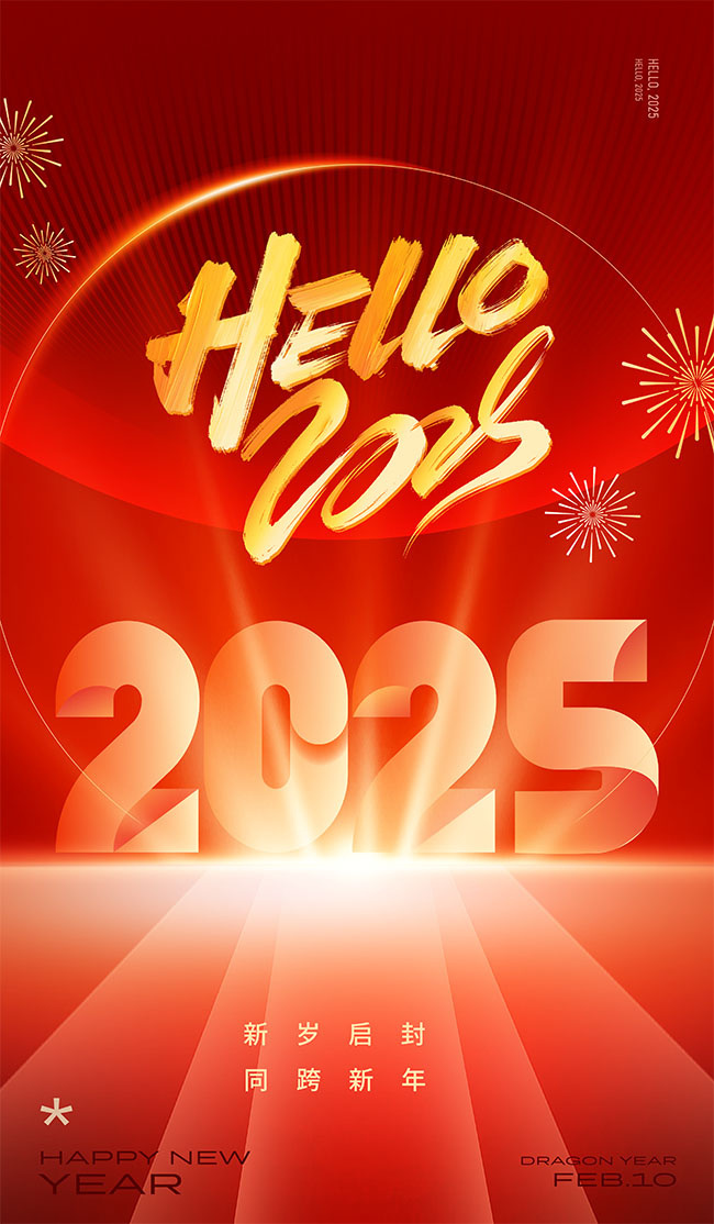 2025年新年快乐广告