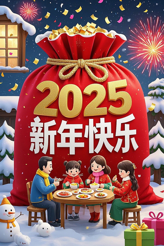 2025新年快乐海报