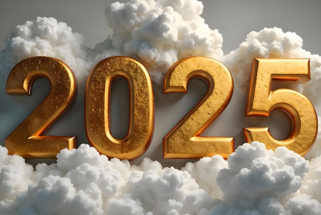 金色立体字2025图片下载