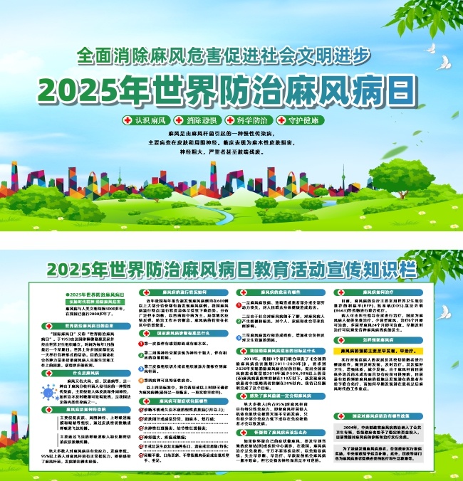 2025年世界防治麻风病日宣传栏