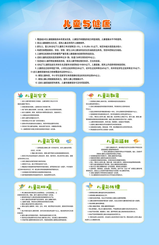 蓝色关爱未成年人宣传海报