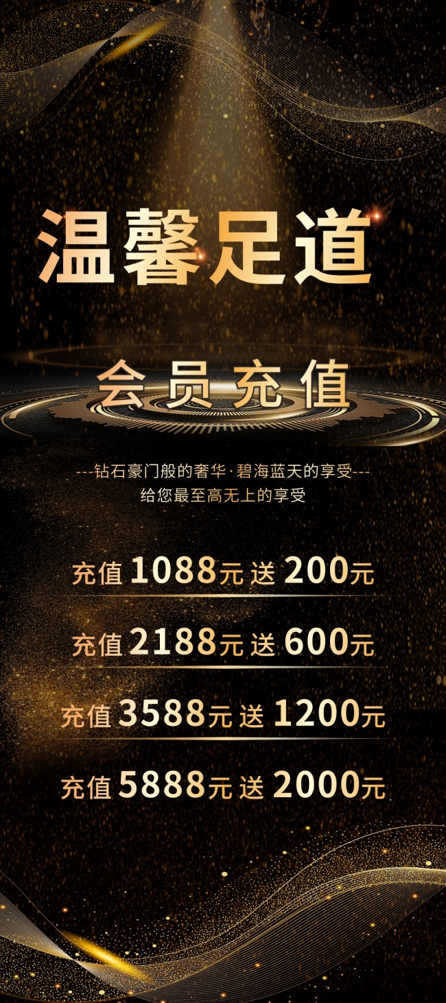 足道SPA展架海报