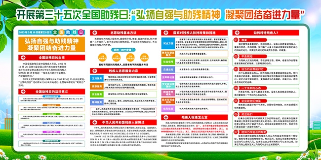 2025年全国助残日展板