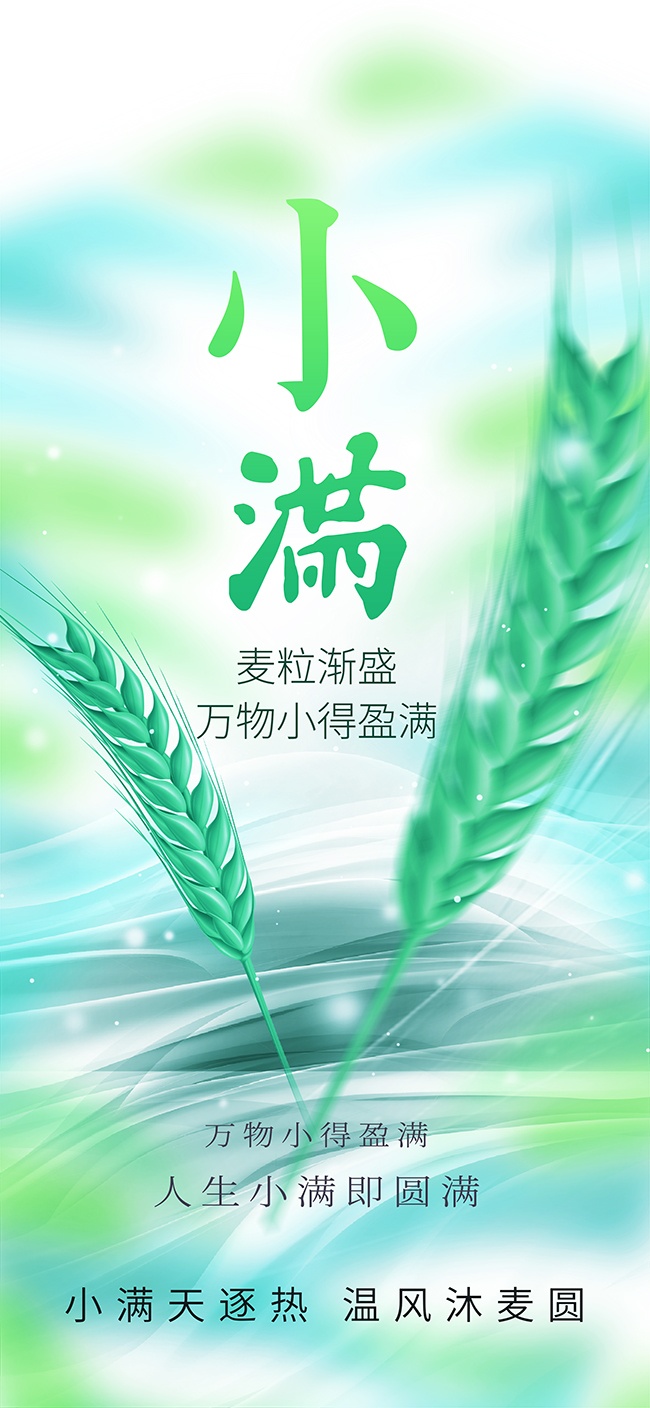 小满节气广告设计