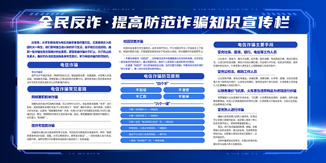 2025全民反诈在行动识骗防骗展板设计素材