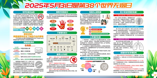 2025年世界无烟日展板