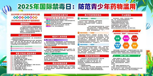 国际禁毒日展板