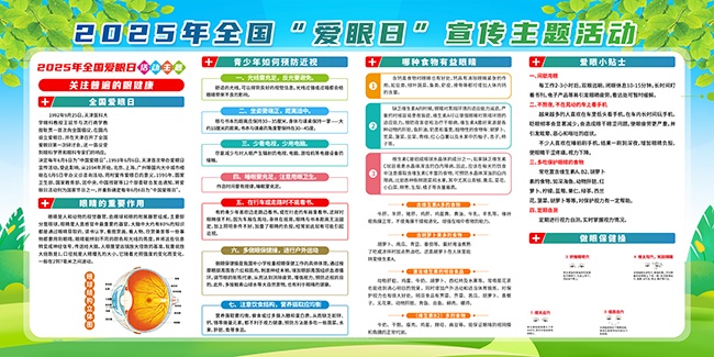 2025年爱眼日宣传展板