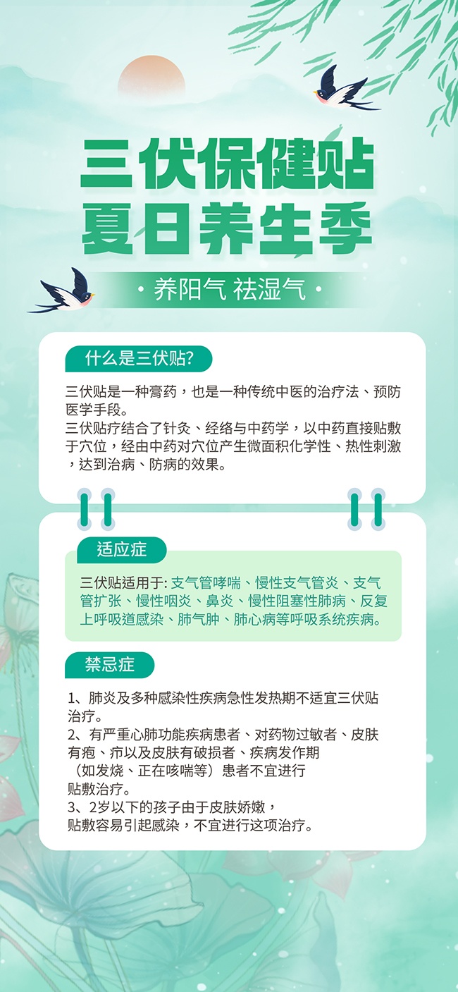 夏季养生三伏贴展架