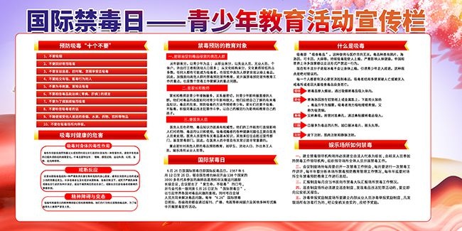 2025年国际禁毒日展板