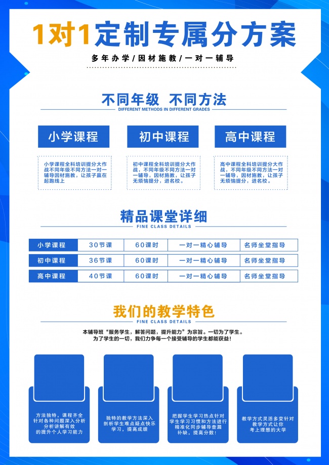 暑期班招生宣传单页图片素材