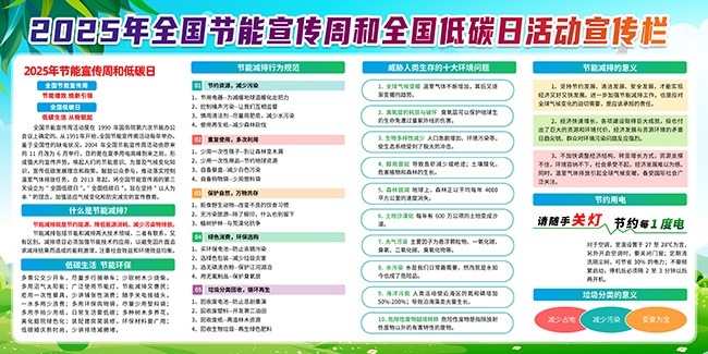 低碳环保宣传栏图片素材