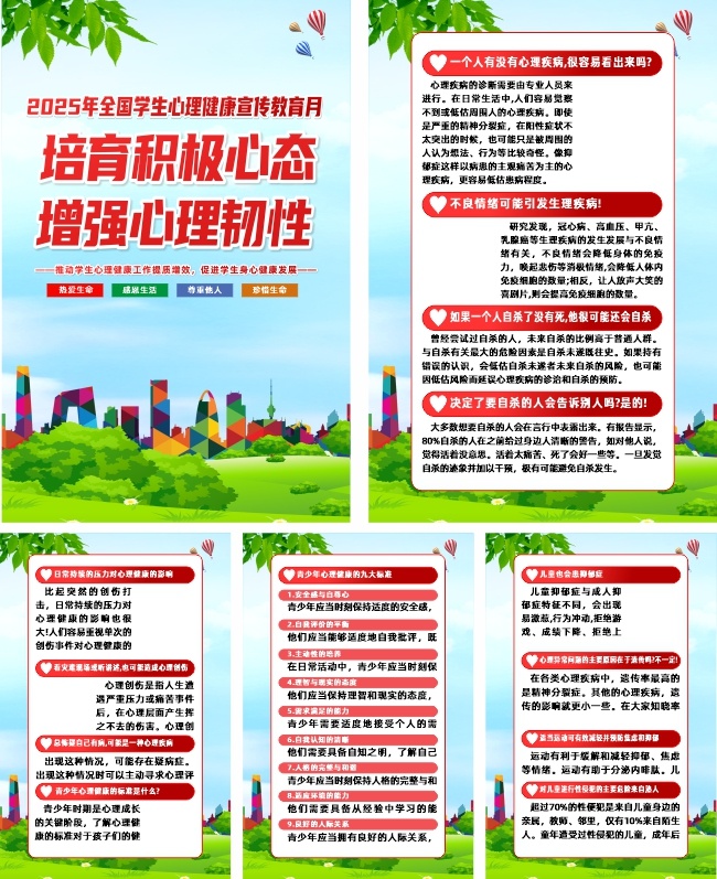 2025年全国学生心理健康宣传教育月海报