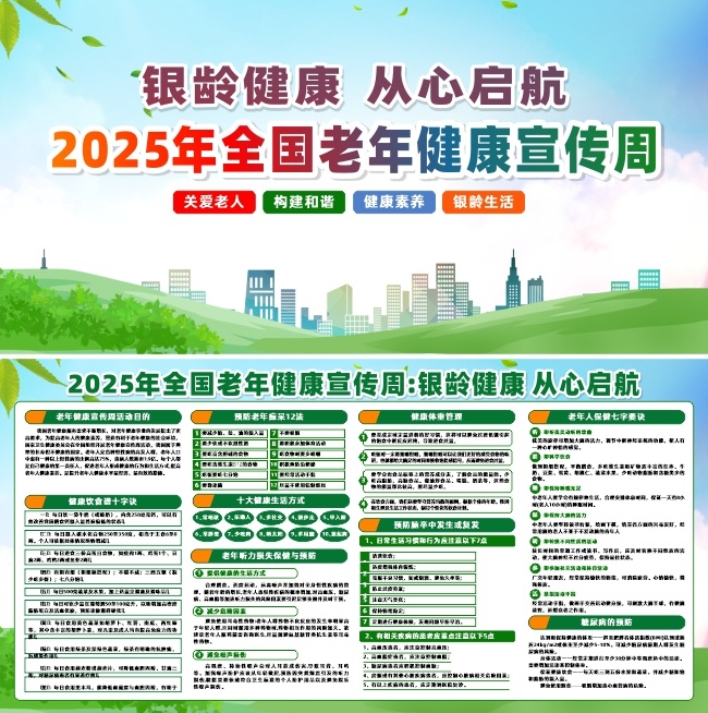 2025年全国老年健康宣传周宣传栏设计
