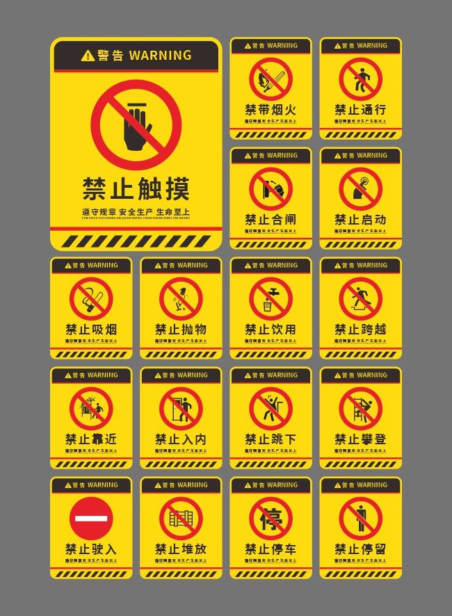 工地安全警示标识牌