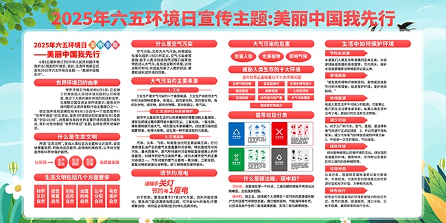六五环境日展板宣传栏图片素材