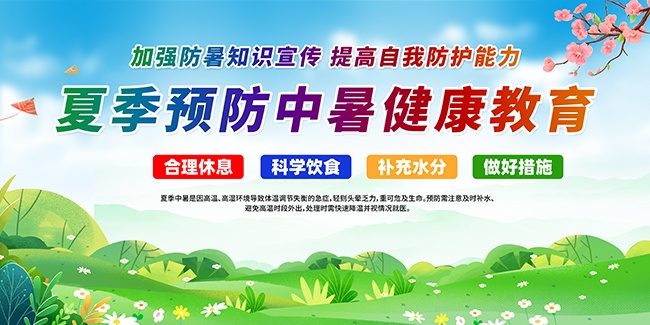 夏季预防中暑健康教育宣传栏