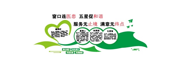 夏季养生文化墙形象墙
