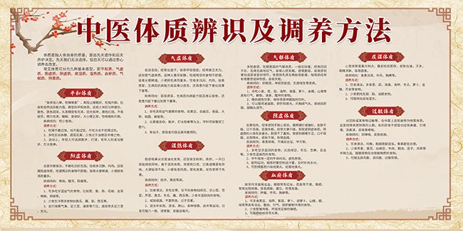 中国风中医养生知识展板
